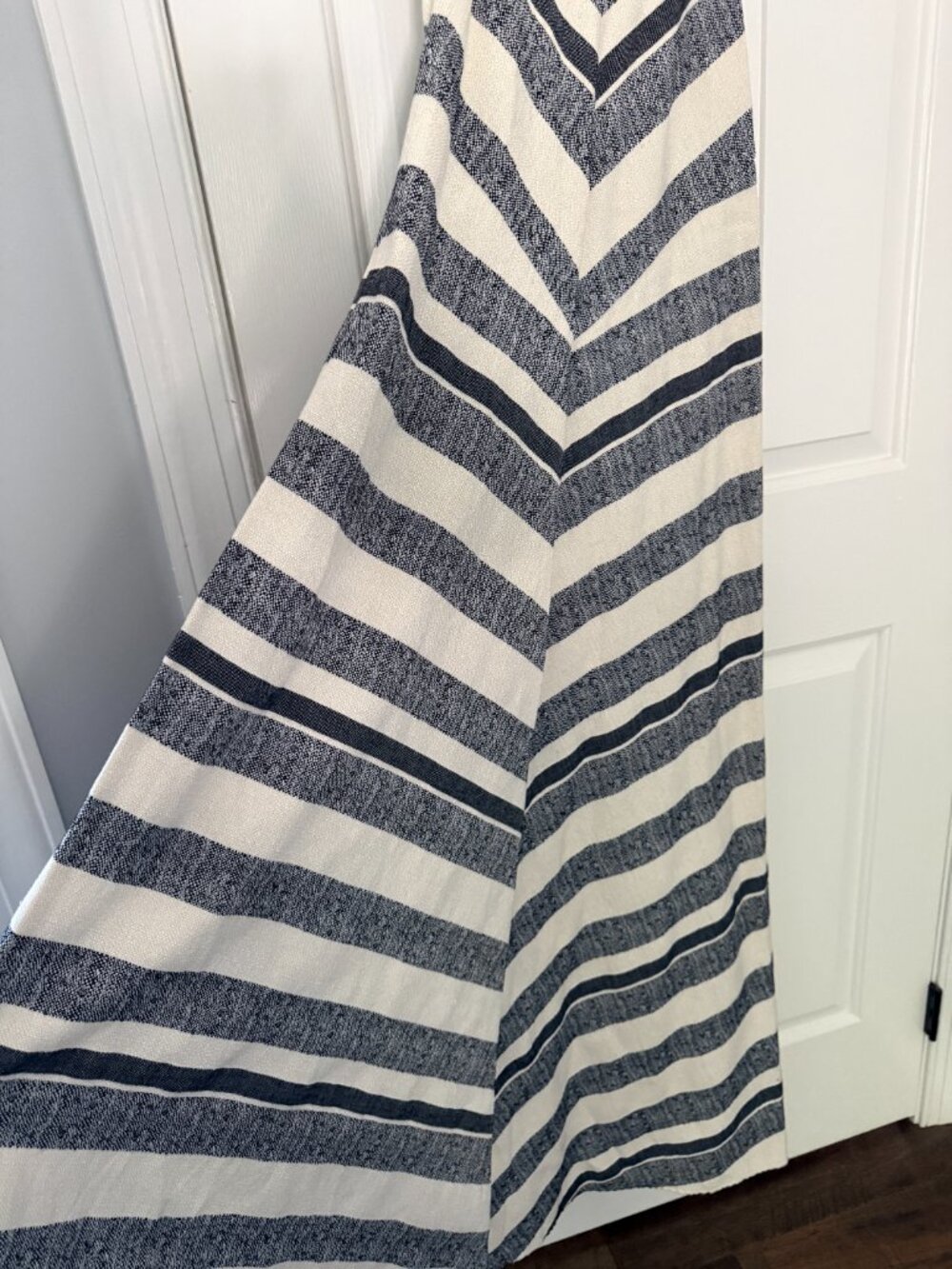 Twelfth Street by Cynthia Vincent Striped Maxi Dress | Navy Cream | - Picture 4 of 8